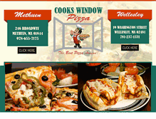 Tablet Screenshot of cookswindowpizza.com